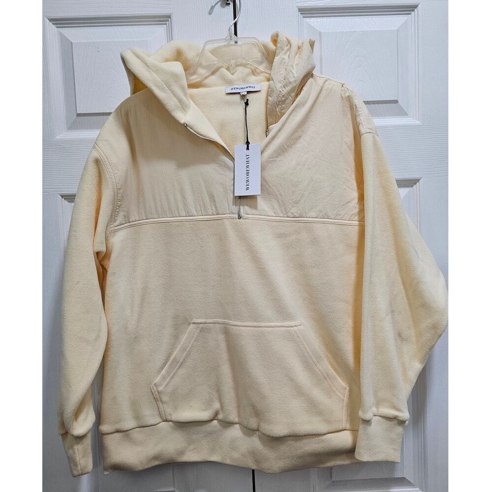 We Wore What Oversized Hoodie Size XXS/XS yellow New